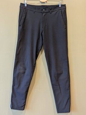 Lululemon Commission Pant Slim 33 x 30 Black Chino Tech Prep Office Commuter